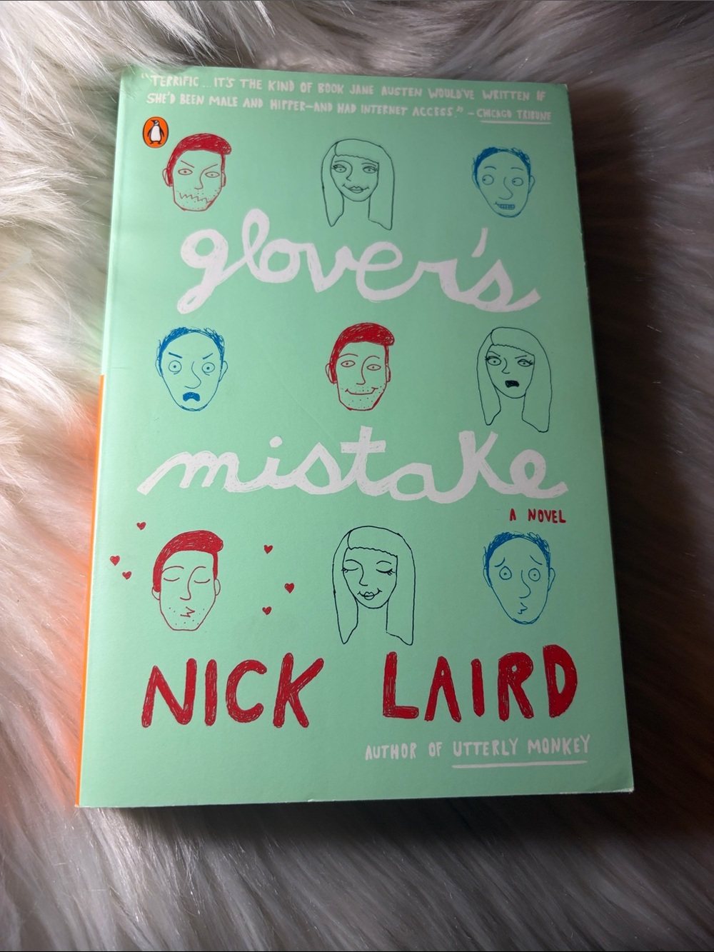 📚 3 for $15 📚 Glover's Mistake by Nick Laird - Mint Green Paperback